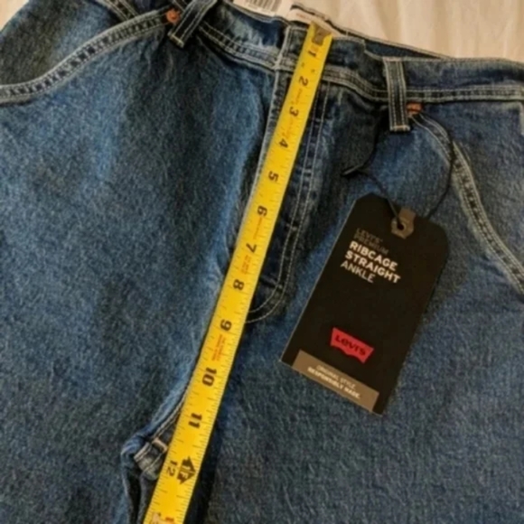 Levi's Ribcage Ankle Utility Straight Leg Carpenter Pants Jeans - Picture 9 of 12